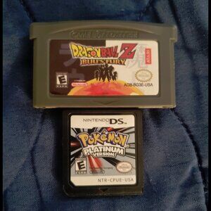 DBZ Buu's Fury GBA and Nintendo DS Pokemon Platinum Video Game boy Advance